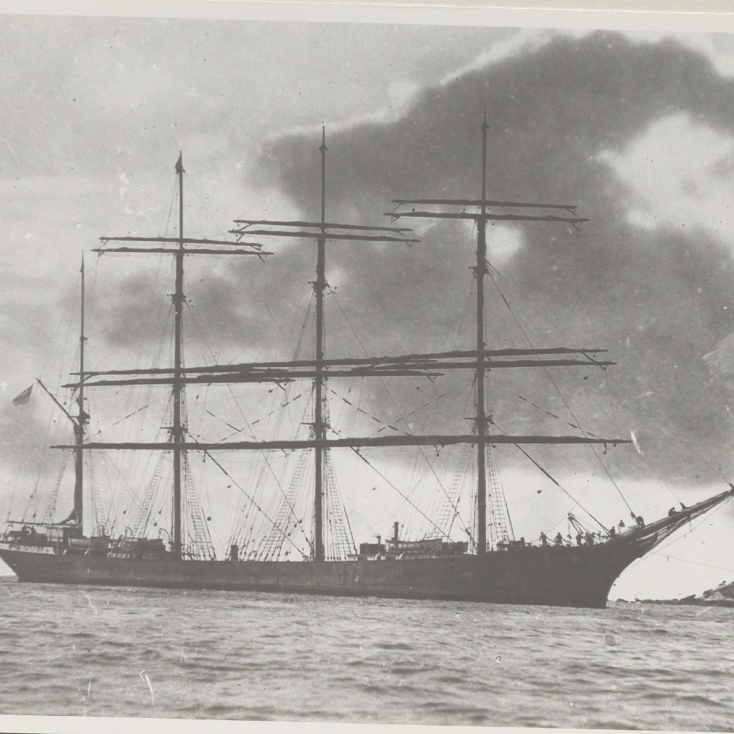 Unidentified Sailship in Newcastle Harbour, 27th November 1928