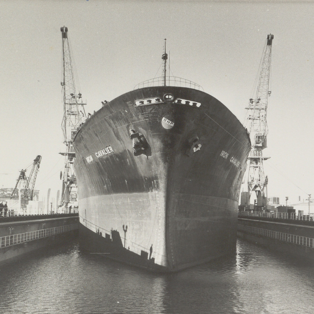 BHP Ship 'Iron Cavalier' in Dock, 12th June 1978