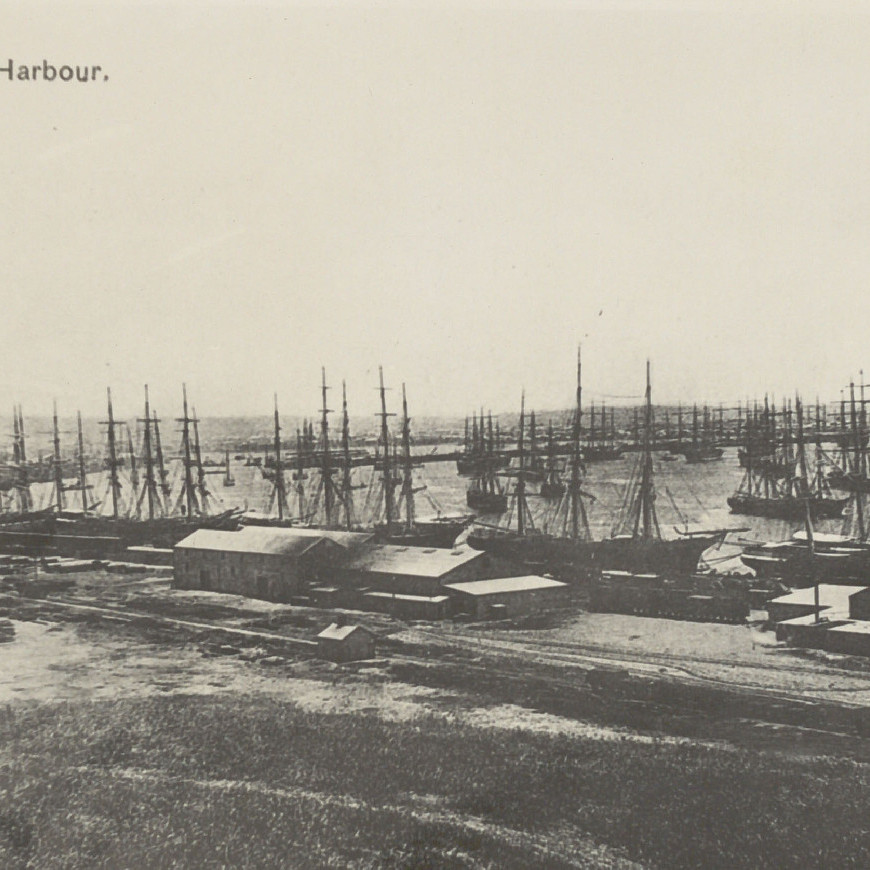 Sailships in Newcastle Harbour