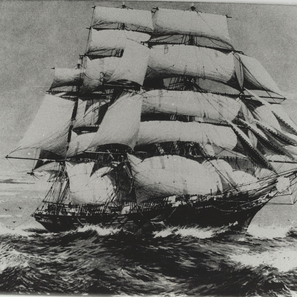 Print of J. Spurling artwork of 'Cutty Sark', 1924