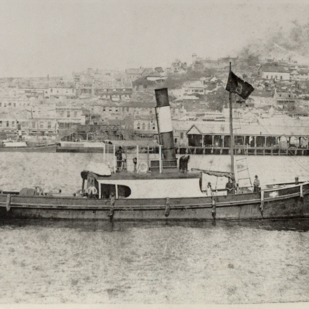 Steam Tug 'Gamecock' in Newcastle Harbour