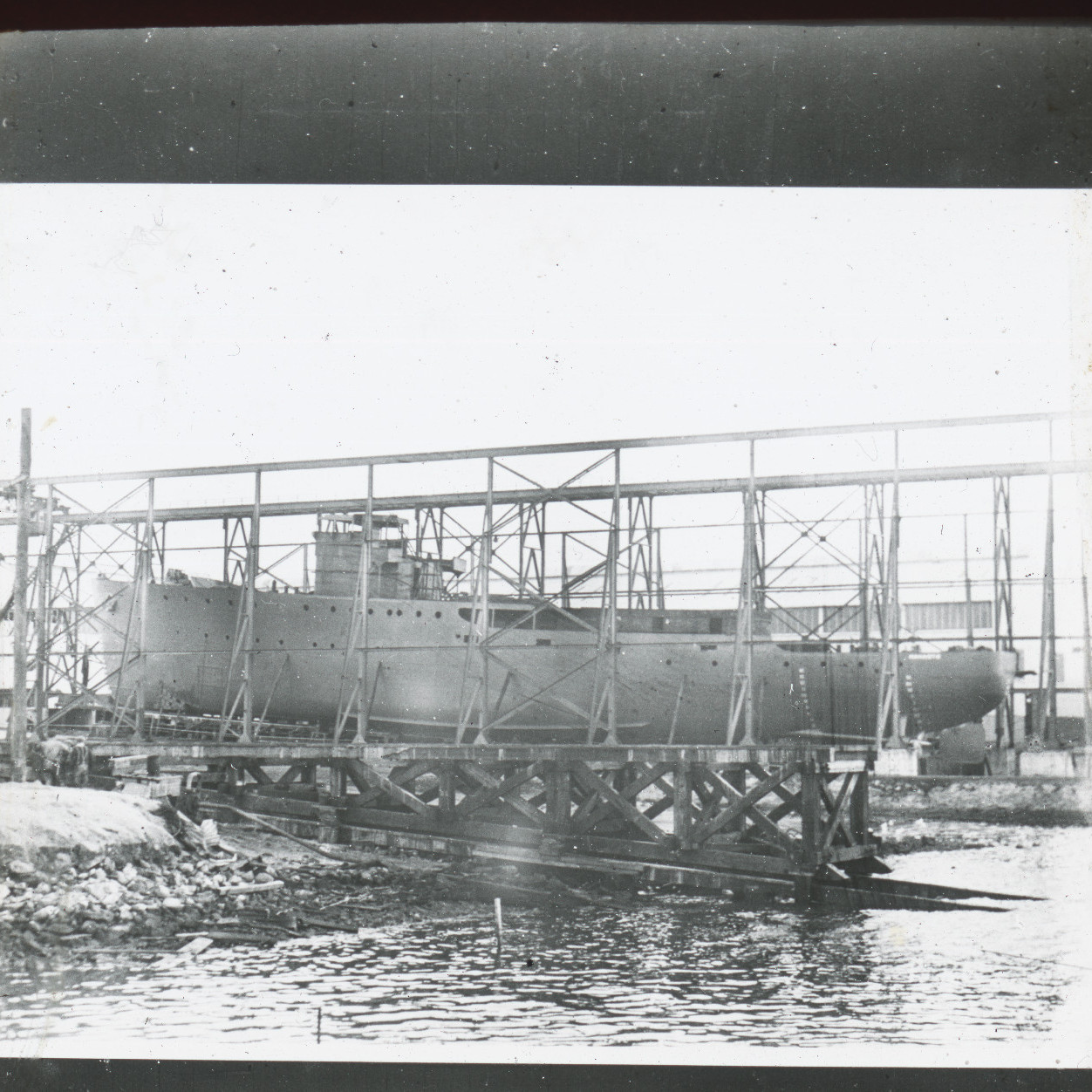 Ship in Slipway at Newcastle State Dockyard