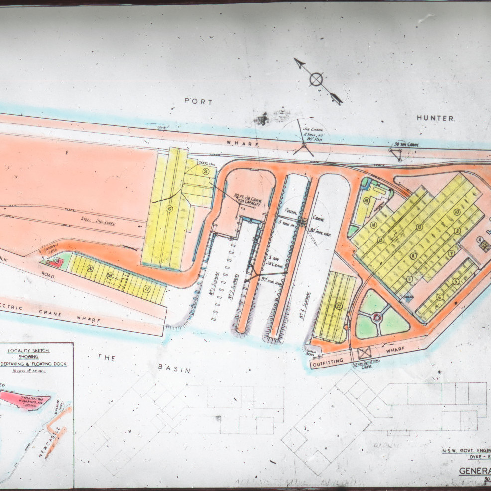 General Layout of Newcastle State Dockyard