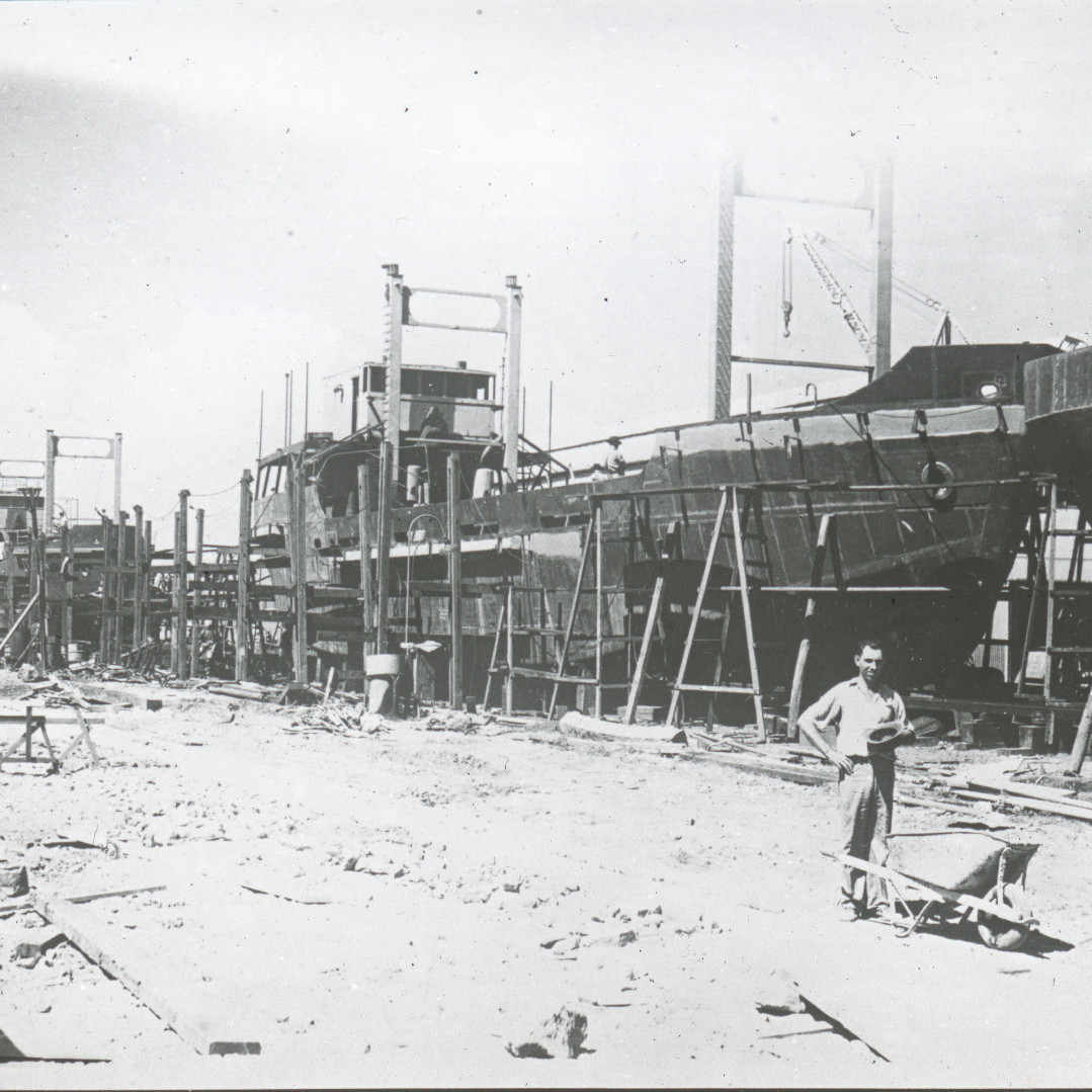 Ships under Construction at Newcastle State Dockyard