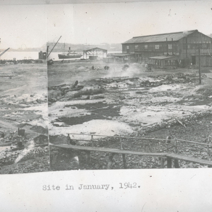 Newcastle State Dockyard site as of January 1942
