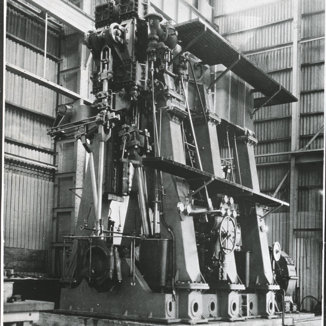 Ship Engine at Dockyard