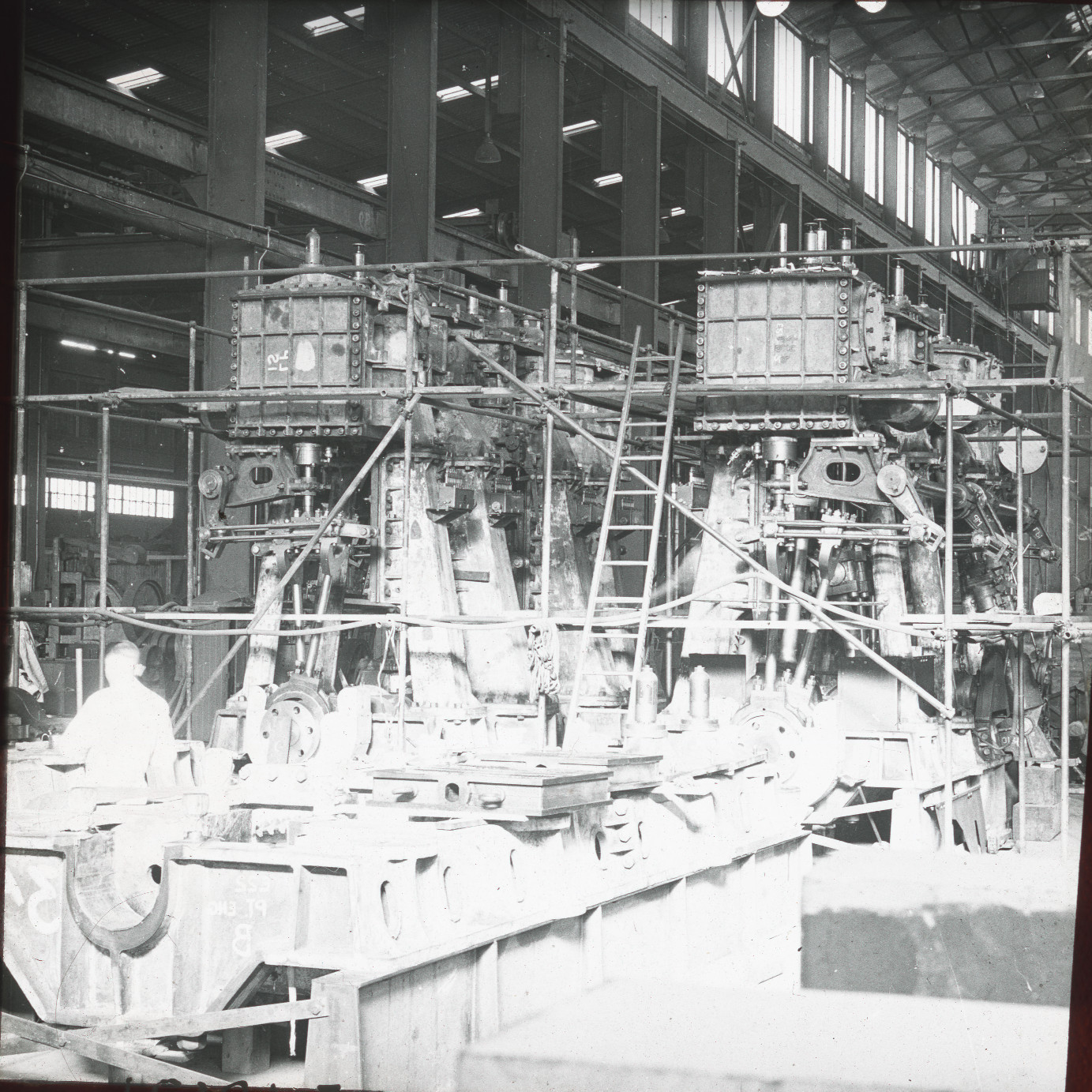 Ship Engines being Built at Newcastle State Dockyard