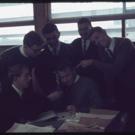 Unknown students in office, unknown location [1960s]