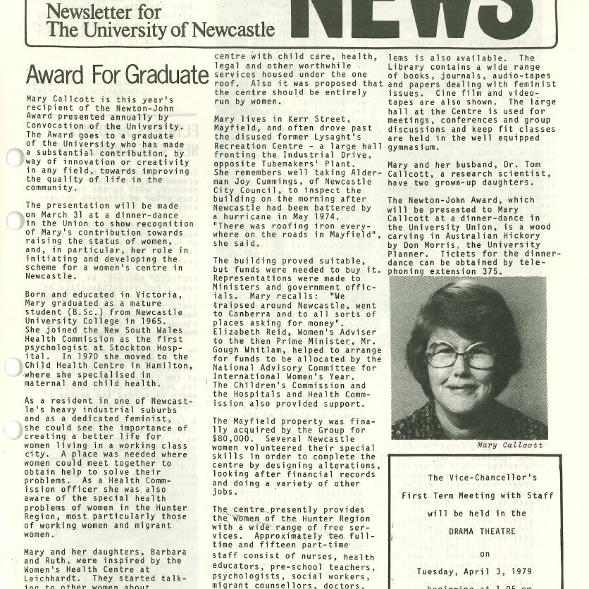 The University News, Vol. 5, No. 3, March 22, 1979