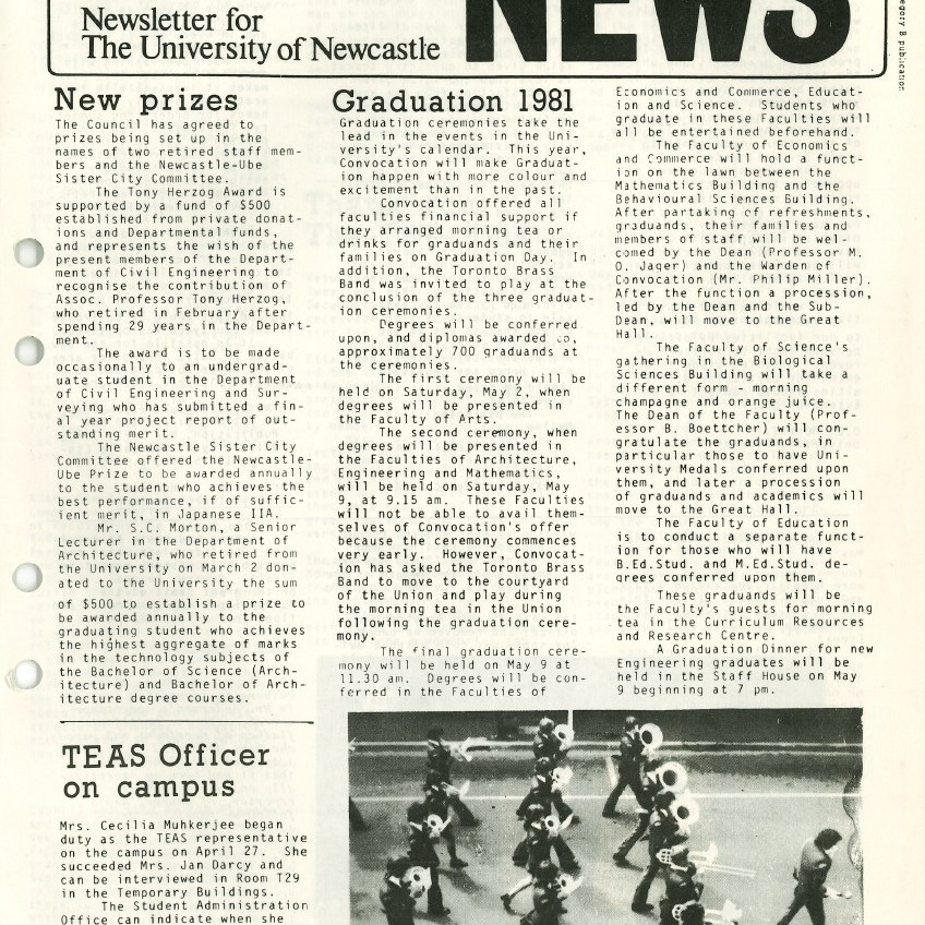 University News, Vol. 7, No. 6, April 30, 1981