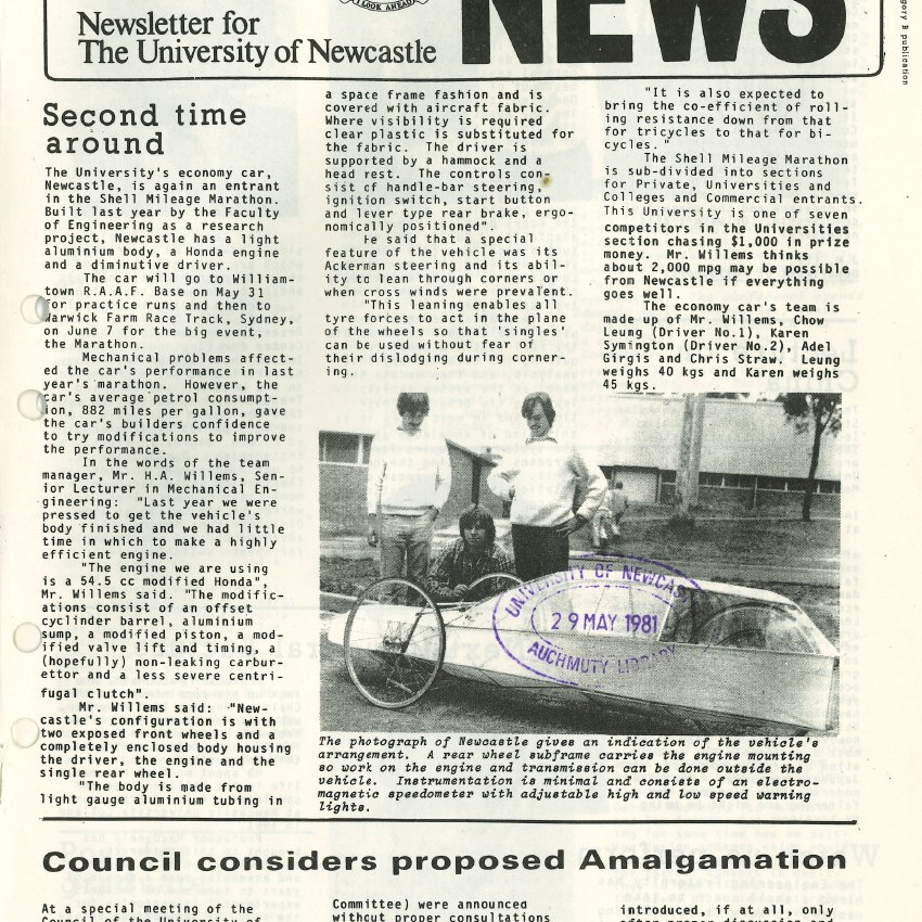 University News, Vol. 7, No. 8 , May 28, 1981
