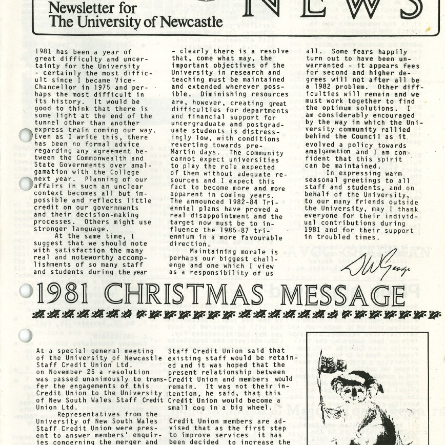 University News, Vol. 7, No. 21, 30 November 1981