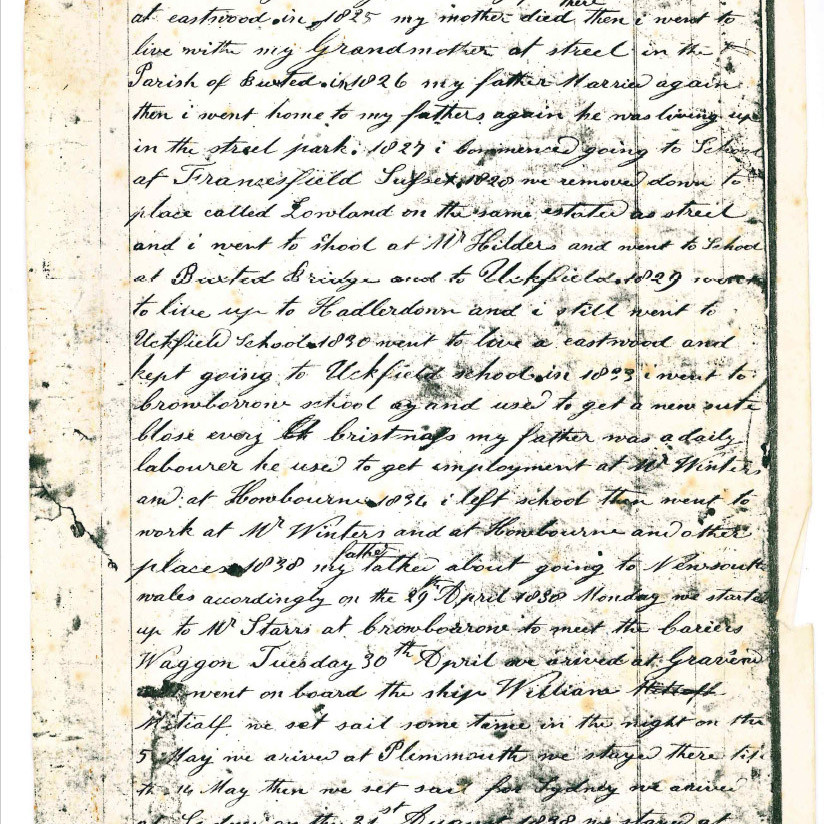 [Manuscript] Life of George Muddle. Personal Diary recording events between 1847-1858.