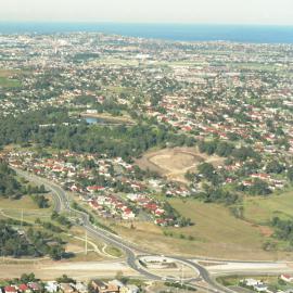 Aerial view of land near the University of Newcastle, Australia - 1992