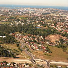 Aerial view of land near the University of Newcastle, Australia - 1992
