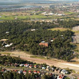 Aerial view of land near the University of Newcastle, Australia - 1992