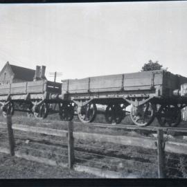 NSWGR, D-Type Open Wagons, Emu Plains, NSW, [1920s]