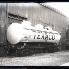 NSWGR, standard 9000 gallon fuel tanker following its construction at Tulloch Ltd, Rhodes, NSW, [1925]