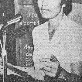1980 Pat O'Shane spoke to the IWD dinner at Newcastle Workers Club about the needs of Aboriginal women in NSW