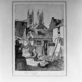 Photographs of etchings by Lionel Lindsay [1951-1920]