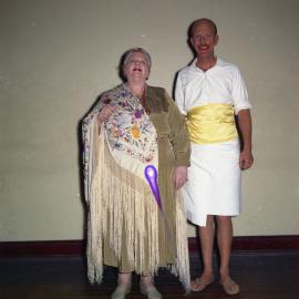 Famous women through the ages cavalcade, Maitland Town Hall, May 11-12, 1960. Presented by Torch Bearers for Legacy - Queen Salotte - Miss J. Eales with Mr. F. Cooper