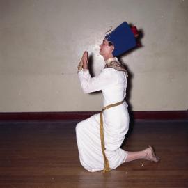 Famous women through the ages cavalcade, Maitland Town Hall, May 11-12, 1960. Presented by Torch Bearers for Legacy - Nefertiti - Mrs. Ian Pender