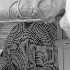 Rope pattern - coiling ropes by hand on a trawler off Port Stephens (Jack Jenson on Viking)