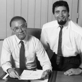 Professor Ken Dutton with Ron Laura, the University of Newcastle, Australia - 1992