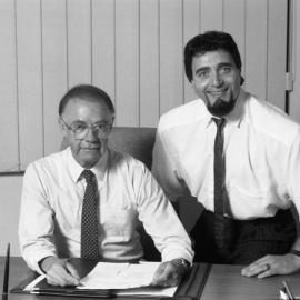 Professor Ken Dutton with Professor Ron Laura, the University of Newcastle, Australia - 1992