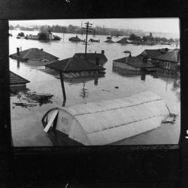 Maitland Flood, 1955 - Bottom of Elgin Street, near railway station