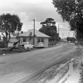Maitland Flood, 1955 - House on East Maitland Road, with flood debris
