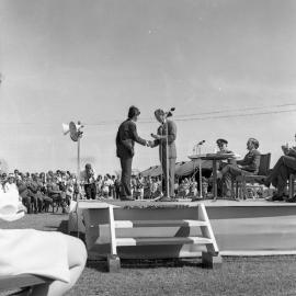 Prince Philip making presentation