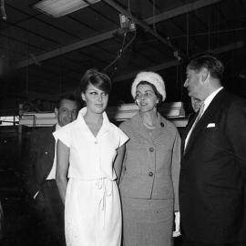 Osti clothing factory at Kurri - Mr. and Mrs. Fuller talking to the manager