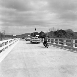 J.C. Clements Bridge at Webber’s Creek in front of Tocal, with Milton Morris, 1967