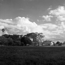 Capper’s old home in the distance, Belmore Road, Maitland, NSW, 1967