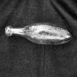 Old Schweppes bottle [1870s] dug up near Long Bridge, Maitland, NSW