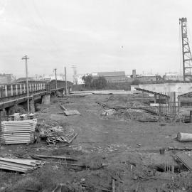 Flooding, old Belmore Bridge, Maitland, NSW 
