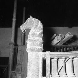 Equine finial in stables, Wallalong House, Wallalong, NSW, 1974