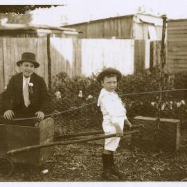 Boys in the backyard