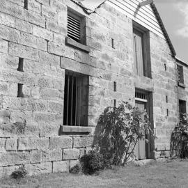 Old building called the Old Barn at the rear of the Junction Inn, Raymond Terrace, NSW, 1940