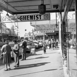 GW Stanistreet’s Chemist Shop, High Street, Maitland, NSW, 1963