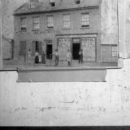 Alma Hotel, High Street, Maitland, NSW, (copy of original photograph from 1880, (now Doctor Sollings residence,1945)
