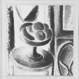 An artwork depicting a vase containing fruit, the University of Newcastle, Australia - 1992