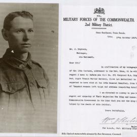 Services remembered:  William Diplock