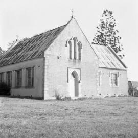 Old school hall at the back of a Catholic Church, August, 1981
