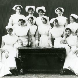 A class of trainee nurses, Royal Newcastle Hospital, Newcastle, NSW
