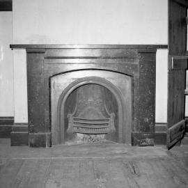 Berry Pomeroy House, fireplace, Berry Park, NSW, June 1974