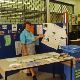 Clean Up Australia Day display during Health Week, Royal Newcastle Hospital, Newcastle, NSW, 1994