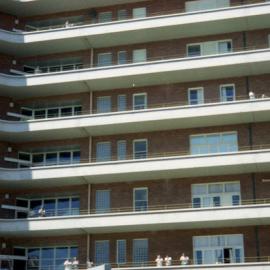 Watching school bands playing at the Royal Newcastle Hospital, Newcastle, NSW, 2 April 1995