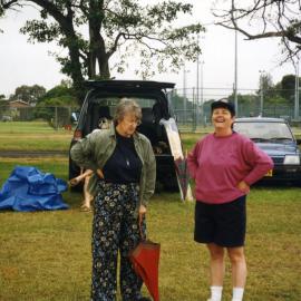 Spectators at the Royal Newcastle Hospital Cricket Day, Newcastle, NSW, 8 March 1998